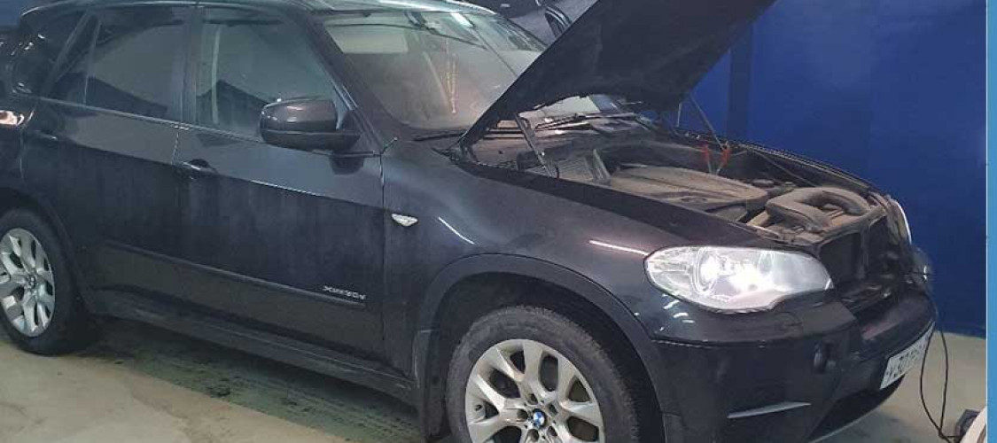 Удаление сажевого фильтра и чип тюнинг БМВ Х5