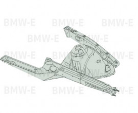 Лонжерон левый БМВ Е39